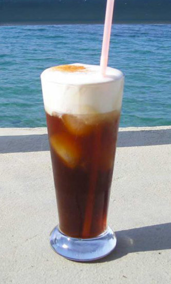 café glacé crème soda